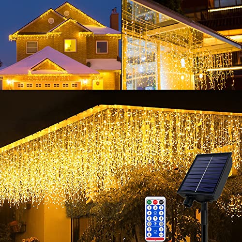 UISEBRT Solar Lichterkette Außen, 5M 200 LED Solar Lichterketten mit Fernbedienung Timer 8 Modi Wasserdicht Solarlichterkette Weihnachtsbeleuchtung für Garten Balkon Weihnachtsdeko Terrasse UISEBRT Solar Lichterkette Außen, 5M 200 LED Solar Lichterketten mit Fernbedienung Timer 8 Modi Wasserdicht Solarlichterkette Weihnachtsbeleuchtung für Garten Balkon Weihnachtsdeko Terrasse von UISEBRT