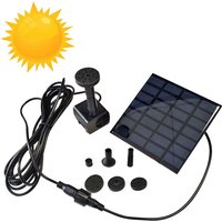 UISEBRT Teichpumpe Solar 1.2W - Brunnenpumpe Springbrunnenpumpe Solarpumpe Springbrunnen Pumpe Fontäne Wasserpumpe für Garten, Kleiner Teich, von UISEBRT