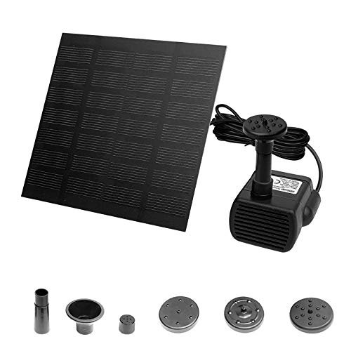 UISEBRT Wasserpumpe Solar 1.8W - Solarpumpe Teichpumpe Springbrunnen für Miniteich, Garten von UISEBRT