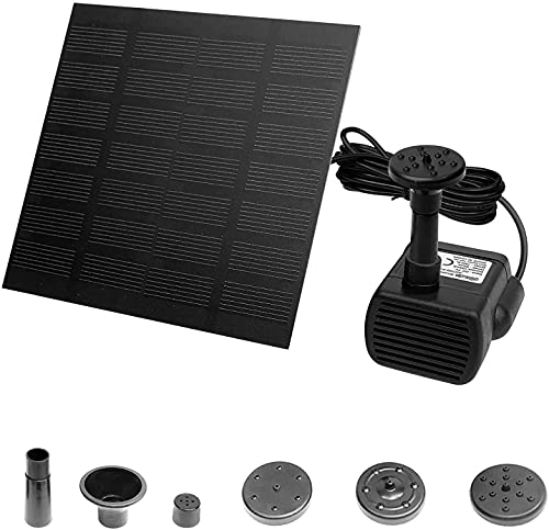 UISEBRT Wasserpumpe Solar 1.8W - Teichpumpe Solarpumpe Springbrunnen Gartenbrunnen Pumpe für Miniteich, Garten von UISEBRT