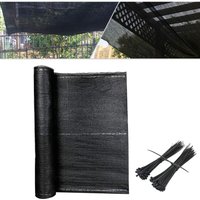 Uisebrt - 1,2x10m Zaunblende Sichtschutz Tennisblende Anthrazit hdpe 150 g/m² Sonnenschutz Windschutz mit Kabelbinder fuer Garten, Sportplatz, Uisebrt - 1,2x10m Zaunblende Sichtschutz Tennisblende Anthrazit hdpe 150 g/m² Sonnenschutz Windschutz mit Kabelbinder fuer Garten, Sportplatz, von UISEBRT