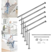 Uisebrt - Edelstahl Handlauf Eingangsgeländer Geländer Treppengeländer Rostfrei Wandhandlauf Wandhalter Wand Treppe für Drinnen Draußen Treppen von UISEBRT