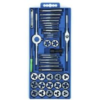 Gewindeschneidsatz 40tlg, Gewindeschneidzeug-Satz für metrische Innen- und Außengewinde, Gewinde Schneider Bohrer Werkzeug Set - Uisebrt von UISEBRT