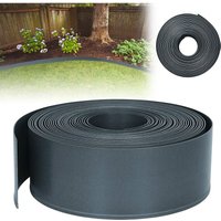 Uisebrt - Rasenkante Kunstoff 100m - Lawn Edging Roll Plastic Beeteinfassung Gartenzaun Beetumrandung Rasenbegrenzung Lawn Border Garten Dekorativ von UISEBRT