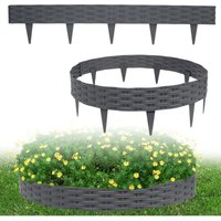 Rasenkante Kunstoff 10m Beeteinfassung Gartenzaun Beetumrandungen Rattan-Optik Randsteine Palisaden Garten Dekorativ Border Blumenbeet Rasenkante Kunstoff 10m Beeteinfassung Gartenzaun Beetumrandungen Rattan-Optik Randsteine Palisaden Garten Dekorativ Border Blumenbeet von UISEBRT