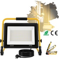 Led Baustrahler 200W Warmweiß Baustellen Strahler inkl. Standgestell und Netzkabel led Fluter Arbeitsscheinwerfer Wasserdicht IP66 für Garage, Led Baustrahler 200W Warmweiß Baustellen Strahler inkl. Standgestell und Netzkabel led Fluter Arbeitsscheinwerfer Wasserdicht IP66 für Garage, von UISEBRT