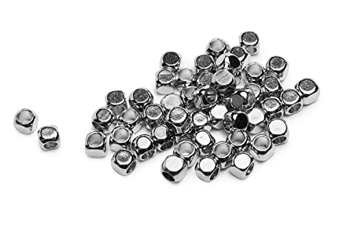 Mini Metall-Perle "Würfel", 50 Stück, ca. 2,5 mm von UIT