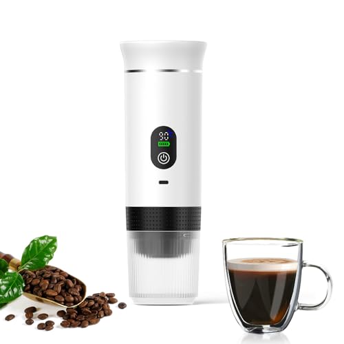 UIXENI 3-in-1 Portable Espresso Coffee Machine Portable Travel Office Coffee Maker (white) von UIXENI