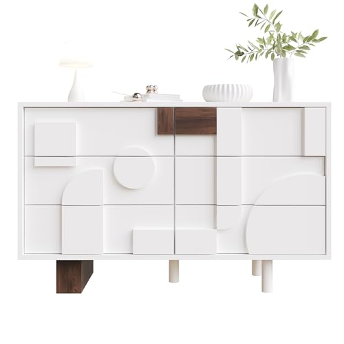 UIXENI Chest of Drawers with 6 Drawers 120 cm Sideboard Living Room Bedroom von UIXENI