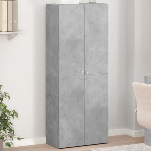 UJCHVHN Aktenschrank, Betongrau, 60 x 32 x 153 cm, Holzwerkstoffschränke & Aufbewahrungsschränke, Aktenschränke von UJCHVHN