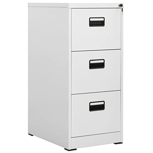 UJCHVHN Aktenschrank Hellgrau 46x62x102,5 cm Stahlschränke & Aufbewahrungsschränke Aktenschränke von UJCHVHN
