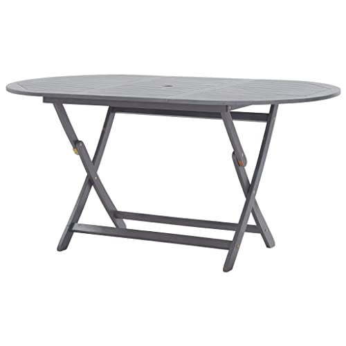 UJCHVHN Artikel-Klapptisch 160x85x75cm Akazienholz massiv Outdoor Tische von UJCHVHN
