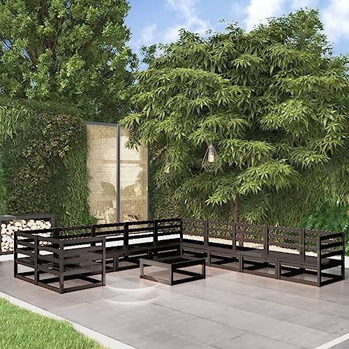 UJCHVHN Artikel: 11-teiliges Garten-Lounge-Set, massives Kiefernholz, Outdoor-Möbel-Sets von UJCHVHN