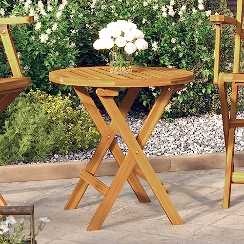 UJCHVHN Bistrotisch Ø46x47cm Massivholz Akazie Outdoor Tische UJCHVHN Bistrotisch Ø46x47cm Massivholz Akazie Outdoor Tische von UJCHVHN