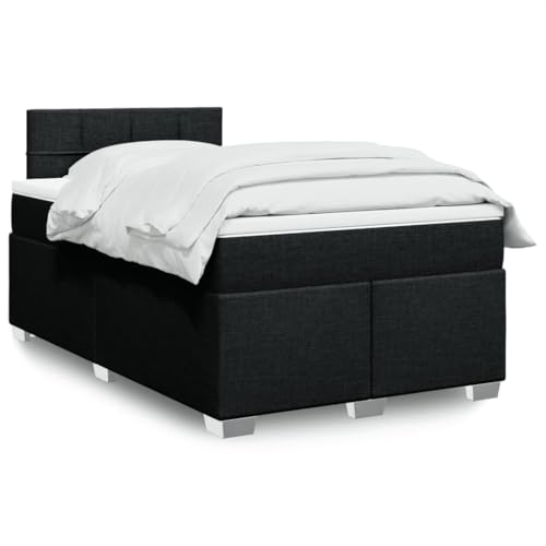 UJCHVHN Boxspringbett mit Matratze schwarz 120x200 cm StoffBetten & Zubehör Betten & Bettrahmen UJCHVHN Boxspringbett mit Matratze schwarz 120x200 cm StoffBetten & Zubehör Betten & Bettrahmen von UJCHVHN
