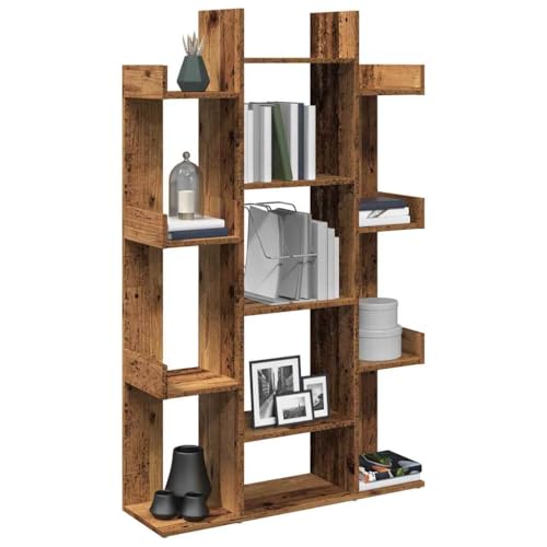 UJCHVHN Bücherschrank, Altes Holz, 86 x 25,5 x 140 cm, Holzregal, Bücherregale & Standregale von UJCHVHN