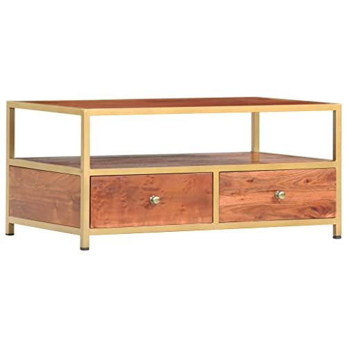 UJCHVHN Couchtisch, 90 x 50 x 40 cm, Akazienholz, Akazienholz, Akzenttische, Couchtische UJCHVHN Couchtisch, 90 x 50 x 40 cm, Akazienholz, Akazienholz, Akzenttische, Couchtische von UJCHVHN