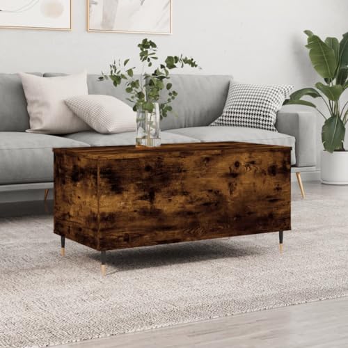 UJCHVHN Couchtisch, Raucheiche, 90 x 44,5 x 45 cm, Holzwerkstoff, Akzenttische, Couchtische UJCHVHN Couchtisch, Raucheiche, 90 x 44,5 x 45 cm, Holzwerkstoff, Akzenttische, Couchtische von UJCHVHN
