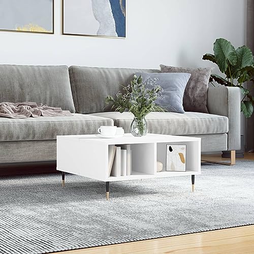 UJCHVHN Couchtisch, Weiß, 60 x 60 x 30 cm, Holztische, Akzenttische, Couchtische UJCHVHN Couchtisch, Weiß, 60 x 60 x 30 cm, Holztische, Akzenttische, Couchtische von UJCHVHN