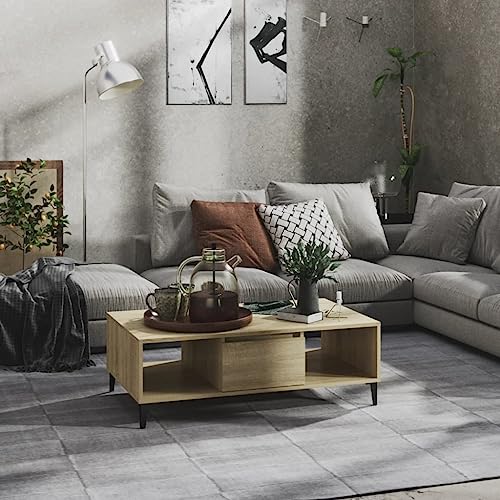 UJCHVHN Couchtisch Sonoma Eiche 103,5 x 60 x 35 cm Holztische Akzenttische Couchtische UJCHVHN Couchtisch Sonoma Eiche 103,5 x 60 x 35 cm Holztische Akzenttische Couchtische von UJCHVHN