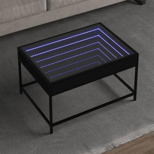 UJCHVHN Couchtisch mit Infinity-LED, schwarz, 70 x 50 x 41 cm, Tische, Akzenttische, Couchtische UJCHVHN Couchtisch mit Infinity-LED, schwarz, 70 x 50 x 41 cm, Tische, Akzenttische, Couchtische von UJCHVHN