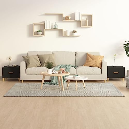 UJCHVHN Couchtische, 2 Stück, schwarz, 50 x 50 x 40 cm, Holztische, Akzenttische, Couchtische UJCHVHN Couchtische, 2 Stück, schwarz, 50 x 50 x 40 cm, Holztische, Akzenttische, Couchtische von UJCHVHN