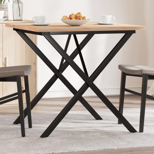 UJCHVHN Esstisch X-Frame 90x90x75,5cm Massivholz Kiefer und Stahl Tische Küchen- & Esszimmertische UJCHVHN Esstisch X-Frame 90x90x75,5cm Massivholz Kiefer und Stahl Tische Küchen- & Esszimmertische von UJCHVHN