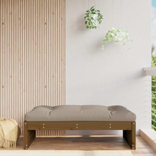 UJCHVHN Garten-Fußhocker Braun 120x80cm Massivholz Kiefer Outdoor Sitzgruppe Outdoor Sektionalsofa Einheiten von UJCHVHN