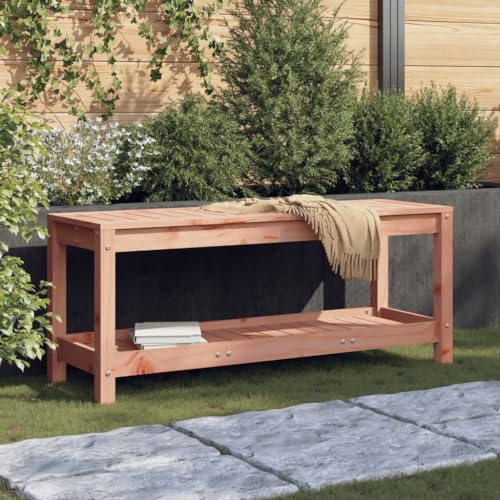 UJCHVHN Gartenbank 108x35x45cm Massivholz DouglasOutdoor Outdoor Sitzbank Outdoor Sitzbänke von UJCHVHN