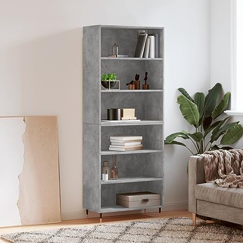 UJCHVHN Highboard Betongrau 69,5x32,5x180 cm Holzwerkschränke & Lagerbuffets & Sideboards UJCHVHN Highboard Betongrau 69,5x32,5x180 cm Holzwerkschränke & Lagerbuffets & Sideboards von UJCHVHN