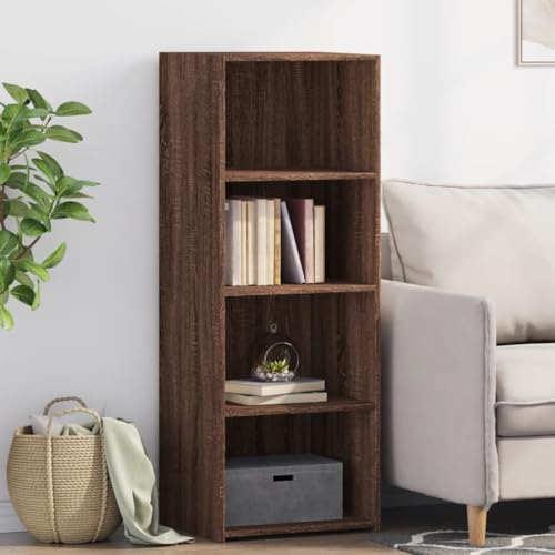 UJCHVHN Highboard Braun Eiche, 45 x 41 x 124 cm, Holzschrank & Aufbewahrung, Buffets & Sideboards von UJCHVHN