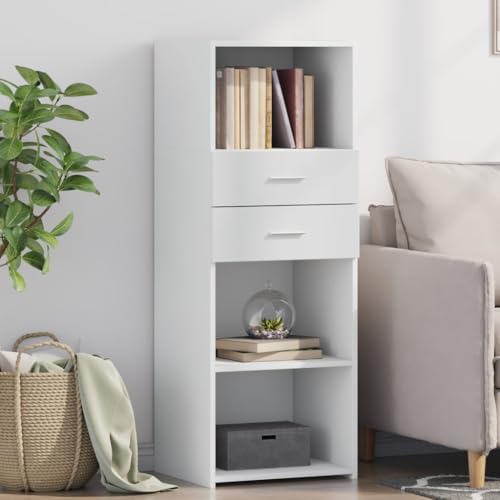 UJCHVHN Item-Highboard weiß, 45 x 42,5 x 124 cm, Holzwerkstoff, Schränke & Aufbewahrung, Buffets & Sideboards UJCHVHN Item-Highboard weiß, 45 x 42,5 x 124 cm, Holzwerkstoff, Schränke & Aufbewahrung, Buffets & Sideboards von UJCHVHN
