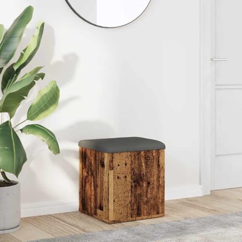 UJCHVHN Item-Storage Bank Old Wood 42x42x45 cm Holzwerkstoff Bänke Aufbewahrung & Eingangsbänke von UJCHVHN