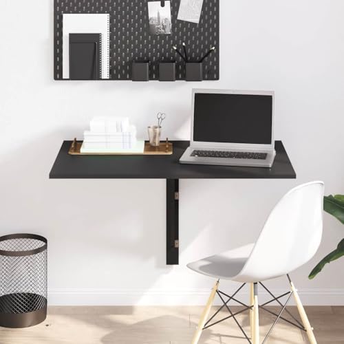 UJCHVHN Klapptisch Wandtisch Schwarz 100x60x56cm Engineered WoodTables Klapptische von UJCHVHN