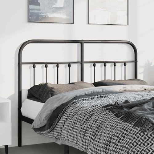 UJCHVHN Kopfteil aus Metall, schwarz, 150 cm, Betten & Zubehör, Kopfteile & Fußteile von UJCHVHN