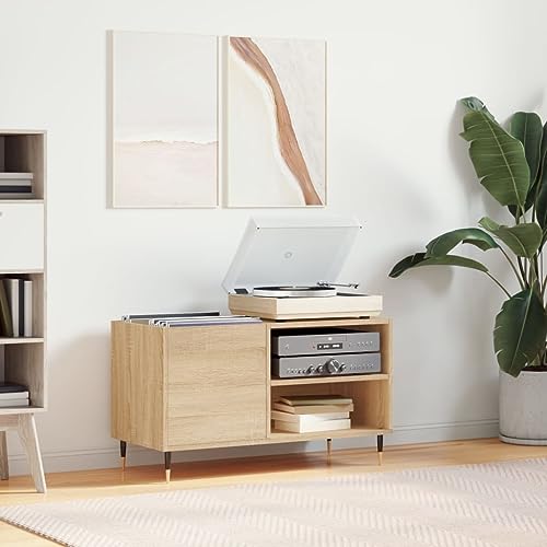 UJCHVHN Schallplattenschrank, Sonoma-Eiche, 85 x 38 x 48 cm, Holzwerkstoffschränke & Speichermedien, Aufbewahrungsschränke & Regale UJCHVHN Schallplattenschrank, Sonoma-Eiche, 85 x 38 x 48 cm, Holzwerkstoffschränke & Speichermedien, Aufbewahrungsschränke & Regale von UJCHVHN