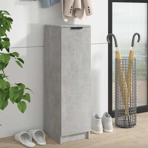 UJCHVHN Schuhschrank Betongrau 30x35x100 cm Holzschränke & Aufbewahrung von UJCHVHN