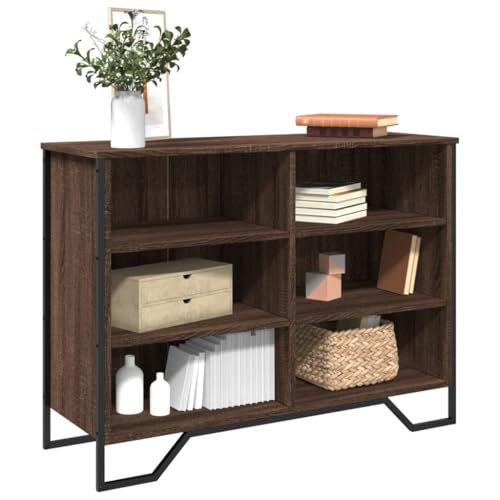 UJCHVHN Sideboard Braun Eiche, 101 x 35,5 x 74,5 cm, Holzschrank & Aufbewahrung, Buffets & Sideboards von UJCHVHN