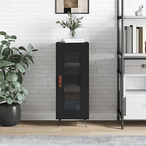 UJCHVHN Sideboard Schwarz 34,5x34x90cm Holzschrank & Aufbewahrungsbuffets & Sideboards UJCHVHN Sideboard Schwarz 34,5x34x90cm Holzschrank & Aufbewahrungsbuffets & Sideboards von UJCHVHN