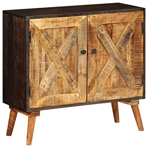 UJCHVHN Sideboard aus massivem Mangoholz, 85 x 30 x 75 cm, Schränke & Stauraum von UJCHVHN