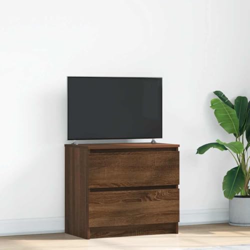 UJCHVHN TV-Schrank, Braun, Eiche, 60 x 35 x 54 cm, Holzwerkstoff, Entertainment-Center und TV-Ständer von UJCHVHN