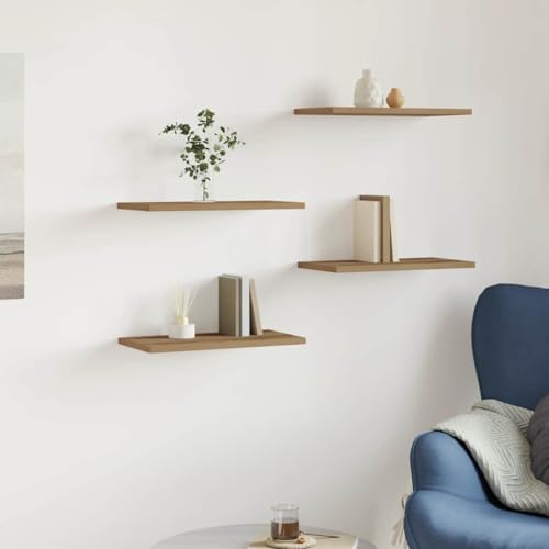 UJCHVHN Wandregale, 4 Stück, Artisan Eiche, 40 x 20 x 1,5 cm, Holzregal UJCHVHN Wandregale, 4 Stück, Artisan Eiche, 40 x 20 x 1,5 cm, Holzregal von UJCHVHN