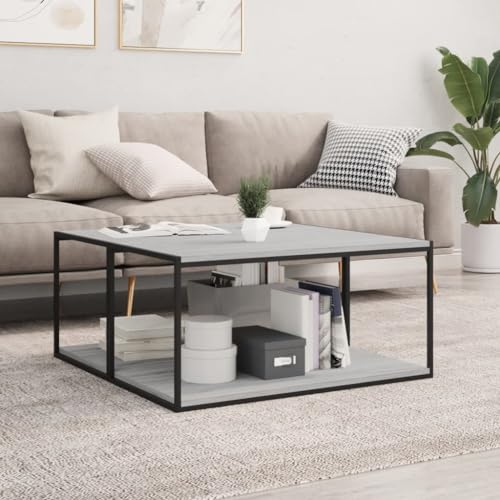 UJCHVHN Wandregale, 4 Stück, grau, Sonoma, 80 x 40 x 1,5 cm, Holzregal UJCHVHN Wandregale, 4 Stück, grau, Sonoma, 80 x 40 x 1,5 cm, Holzregal von UJCHVHN