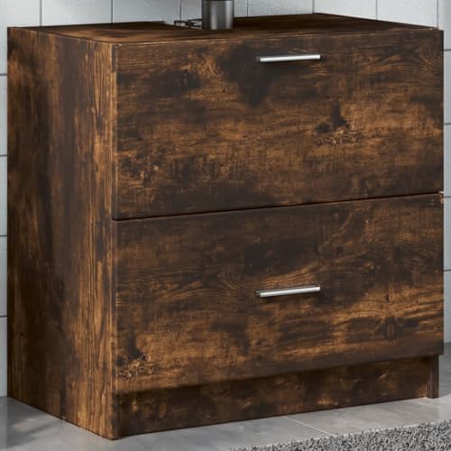 UJCHVHN Waschbeckenunterschrank Räuchereiche 59x37x59 cm Holzwerkstoffe Badezimmer-Sets UJCHVHN Waschbeckenunterschrank Räuchereiche 59x37x59 cm Holzwerkstoffe Badezimmer-Sets von UJCHVHN