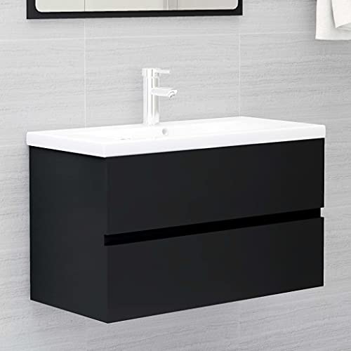 UJCHVHN Waschbeckenunterschrank schwarz 80x38,5x45cm Engineered WoodSets Badezimmer-Sets UJCHVHN Waschbeckenunterschrank schwarz 80x38,5x45cm Engineered WoodSets Badezimmer-Sets von UJCHVHN