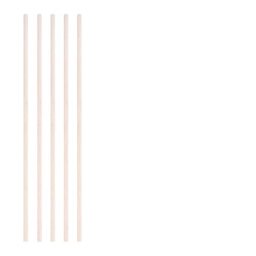 Holzstäbchen Zum Basteln 3-30 teile/los Durchmesser 3-12mm Balsaholz Runde Sticks for DIY Flugzeug/Boot Modell Gebäude Zubehör holz Dübel for Crafting 10-50cm(6x300mm-5pcs) von UJEDFHV