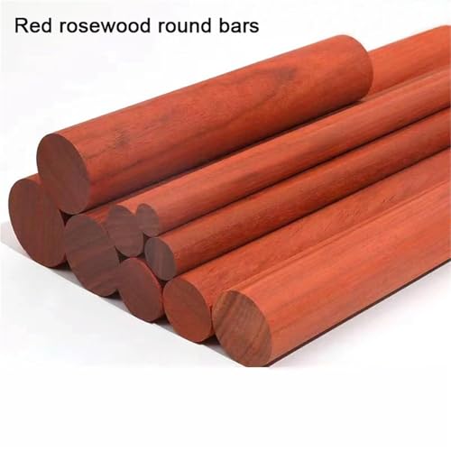 Holzstäbchen Zum Basteln Rot Palisander Mahagoni Rundstab Hartes Massivholz DIY Handwerk Materialien(Diameter 4cm) von UJEDFHV