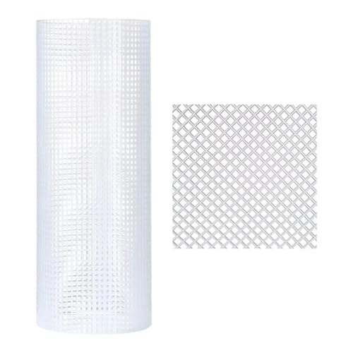 UJEDFHV Kunststoffgitter Handtaschenzubehör, Plastiktüte, Netzgitter, Robustes schwarz-weißes Segeltuch, Taschenblätter, 33 x 50,0 cm, Netzstoff(White Large Grid) von UJEDFHV