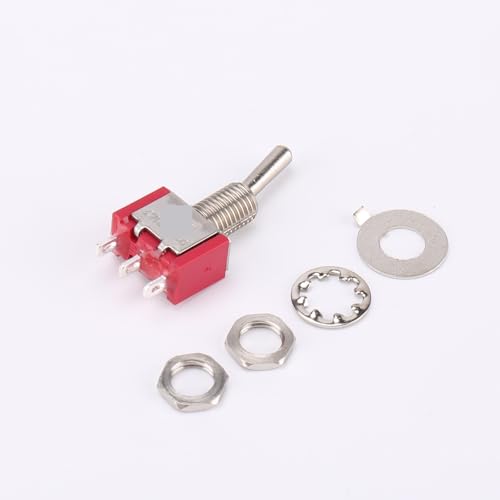 Kleiner 250V 3A Wippschalter MTS-112A1 Selbstrückstellender 3-poliger 2-Positionen-Schalter 1 Stück von UJHANXAT