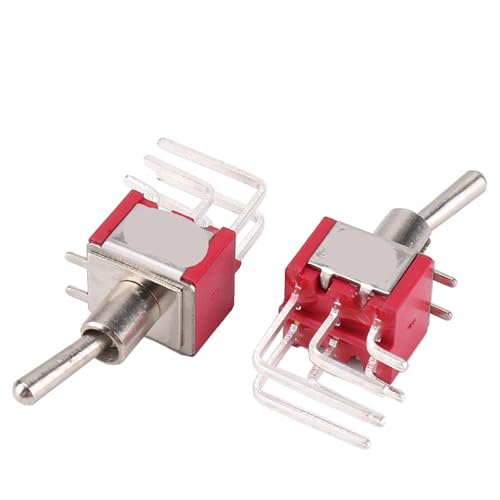Kleiner Kippschalter MTS-203C4 6-polig 3-Positionen-Kippschalter 3A 250V EIN AUS Ein 1 Stück von UJHANXAT
